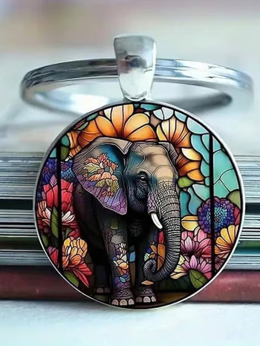 Stainless Steel ELEPHANT Keyring Keychain Accessory - Picture 1 of 3